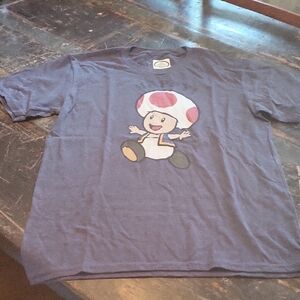 Kids Blue T-Shirt with Toad Graphic Toad